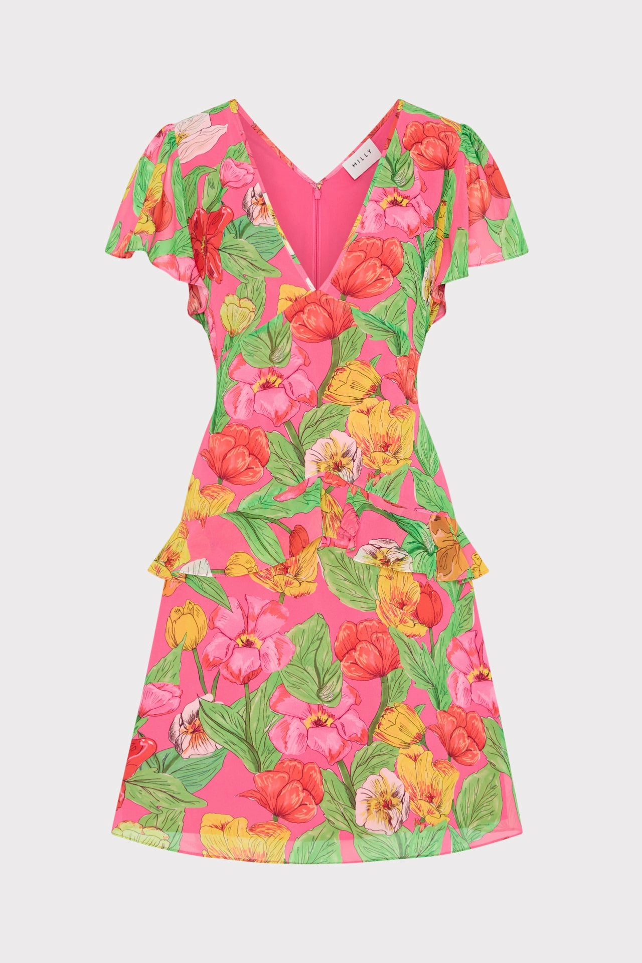 Lee Tulip Rosette Mini Dress Work Ease Quick Layer