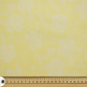 Lemon Floral Lace Cotton Print