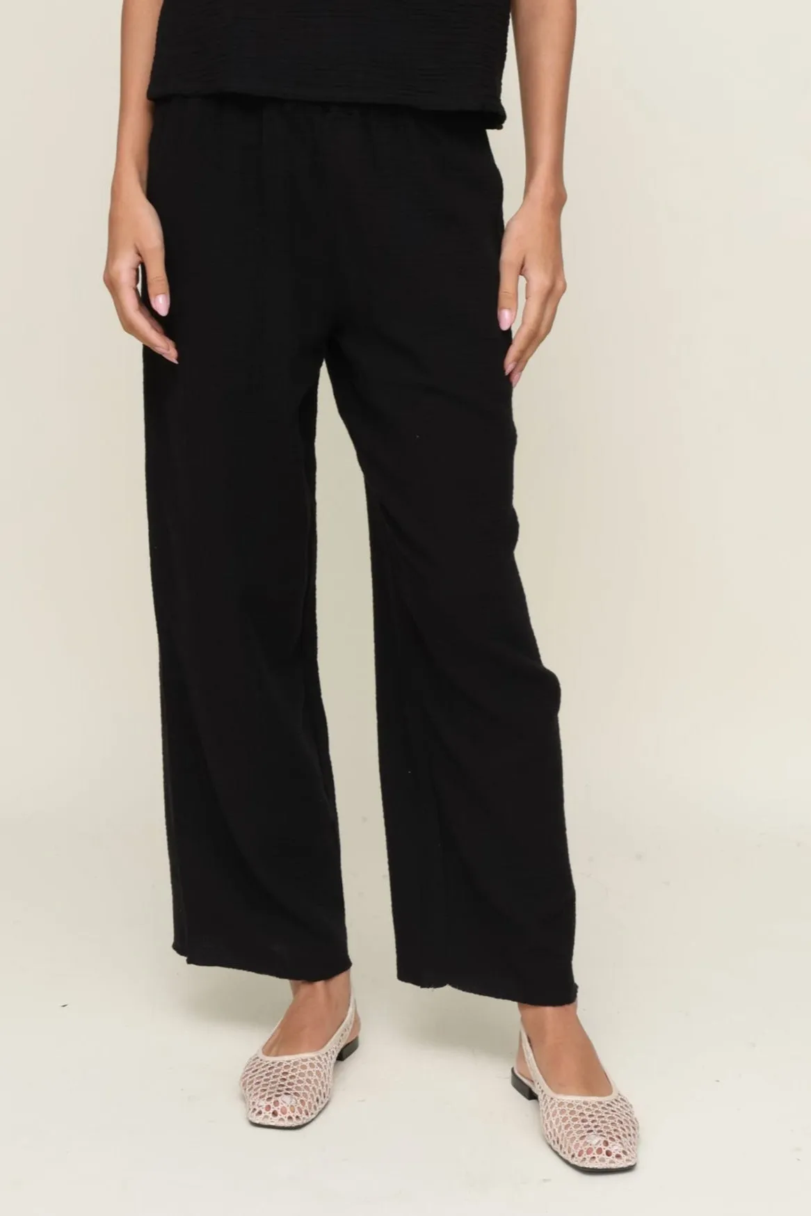 Chill Comfort Leon Crop Double Gauze Pant