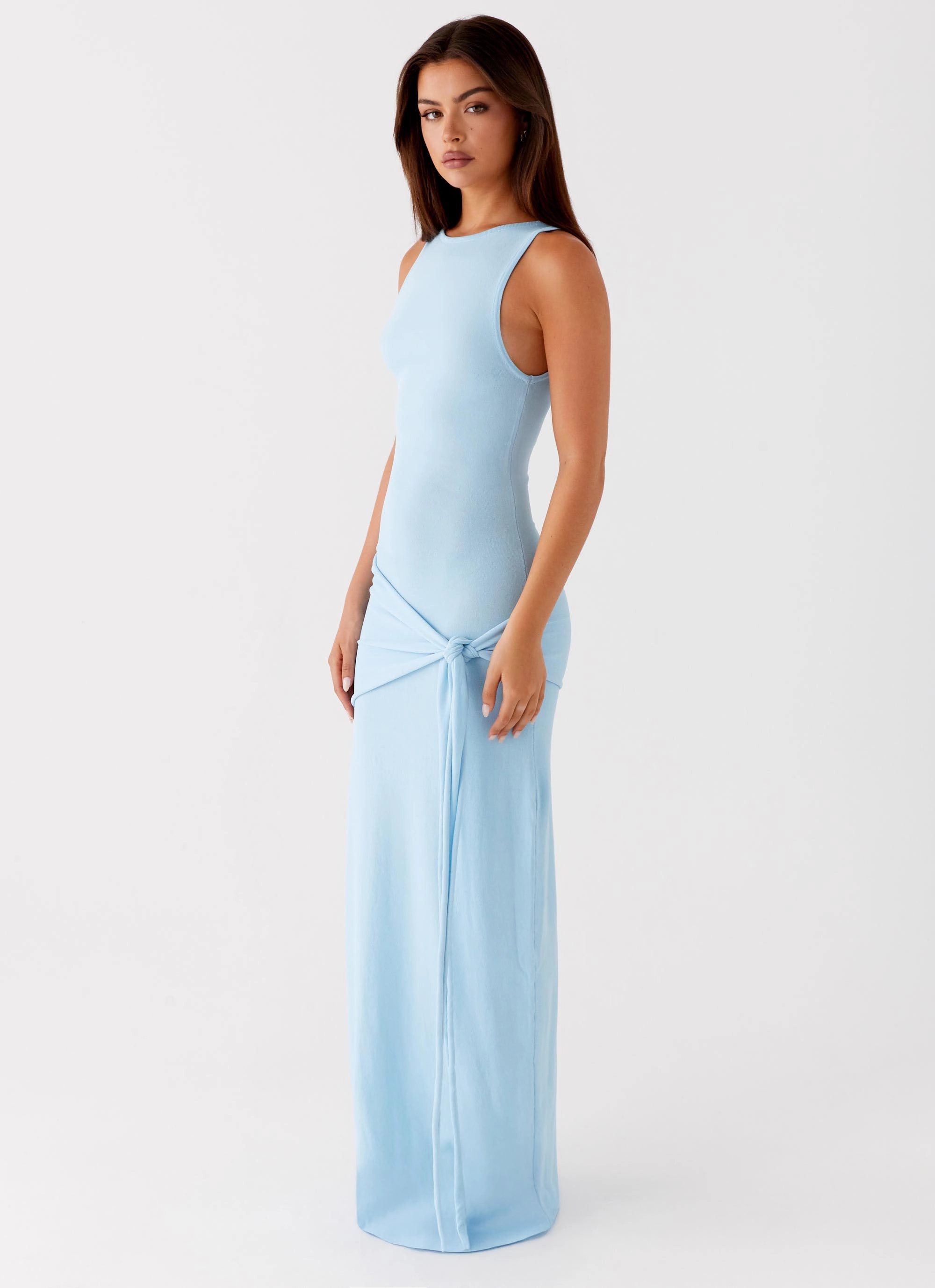 Leona Maxi Dress - Turquoise Comfortable Waist Design Fit Dressy Glow
