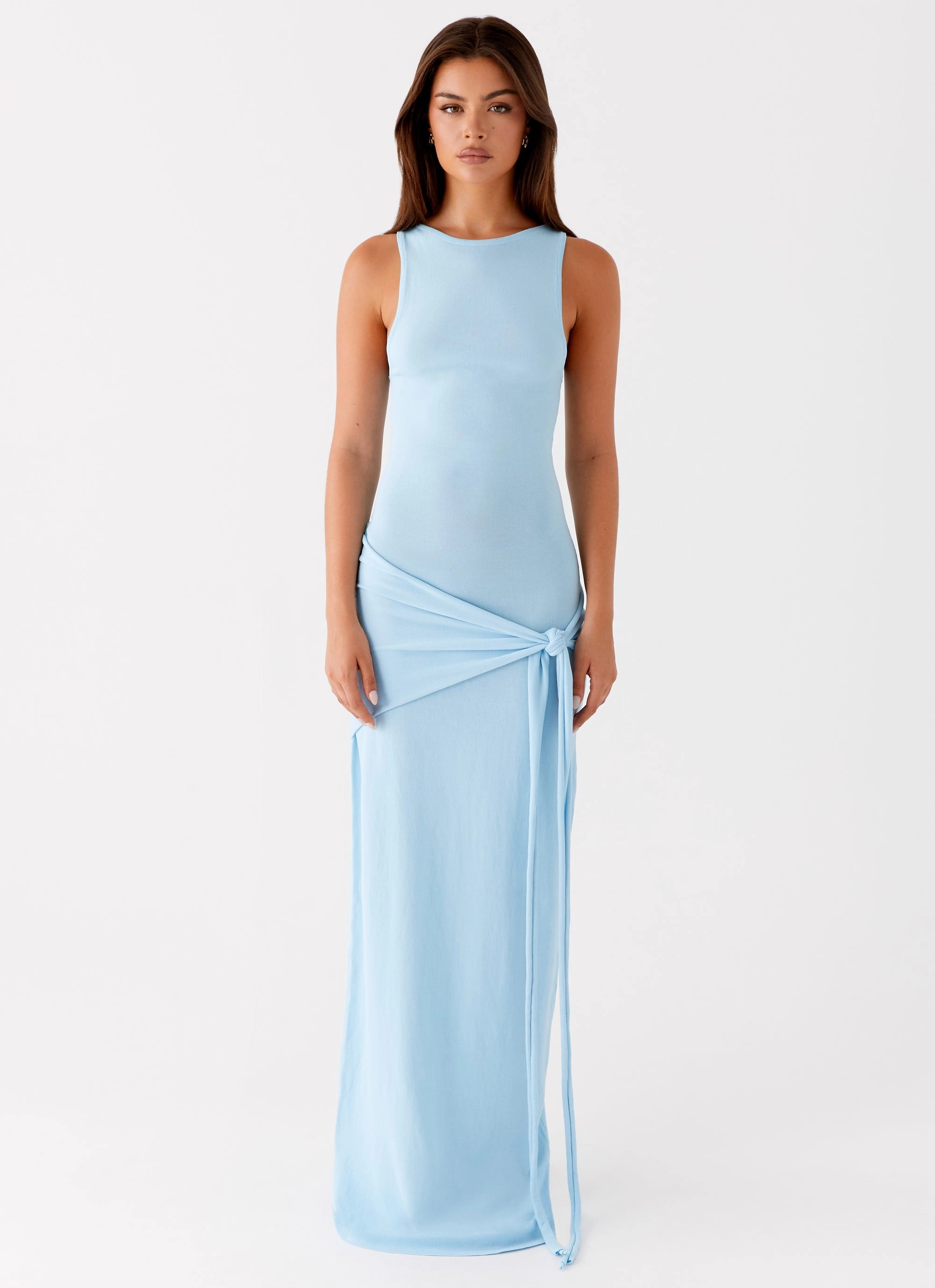 Leona Maxi Dress - Turquoise Smile Soft