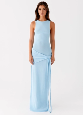 Leona Maxi Dress - Turquoise Smile Soft