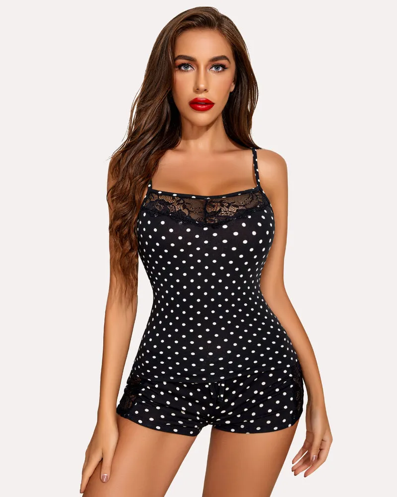 Leopard Lace Pajamas Set