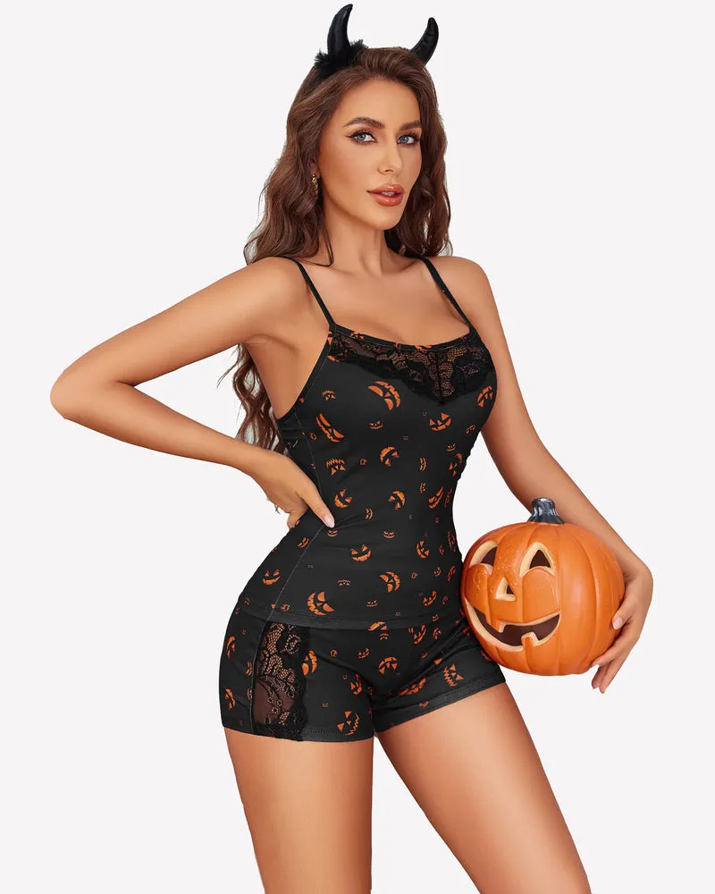 Leopard Lace Pajamas Set