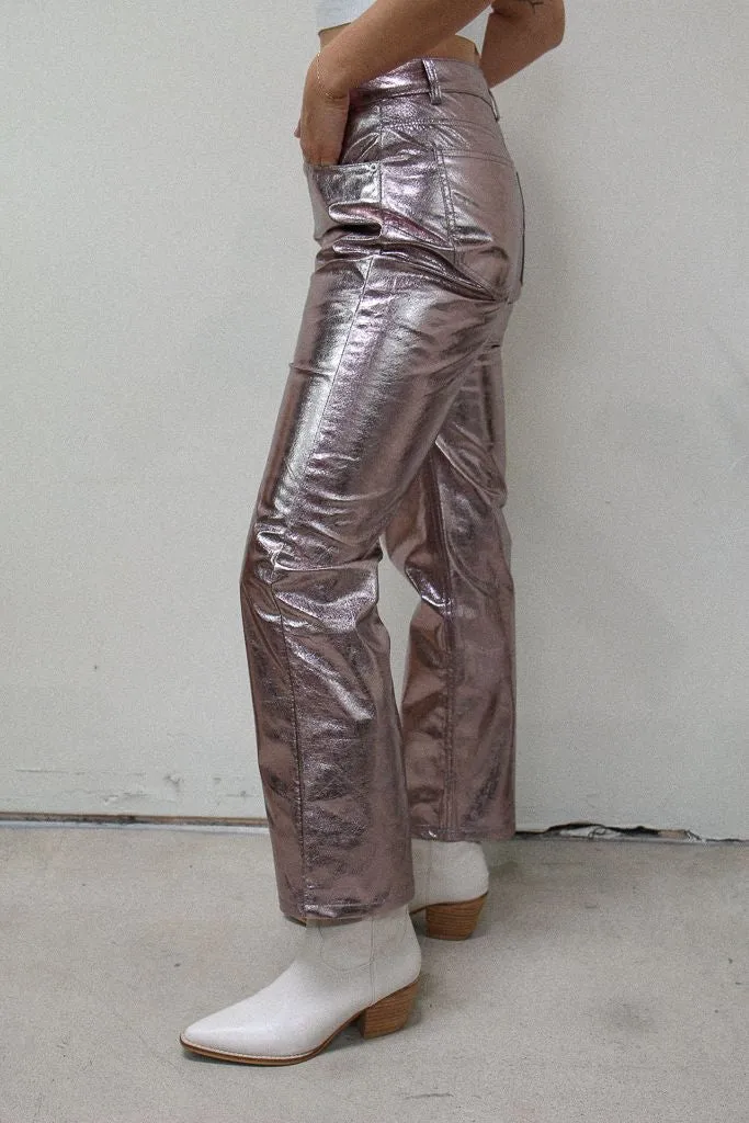 Let's Disco Metallic Pants Flexible Motion