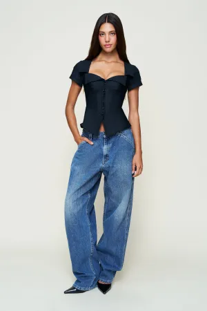 Casual Blouse Lia Buttondown Corset