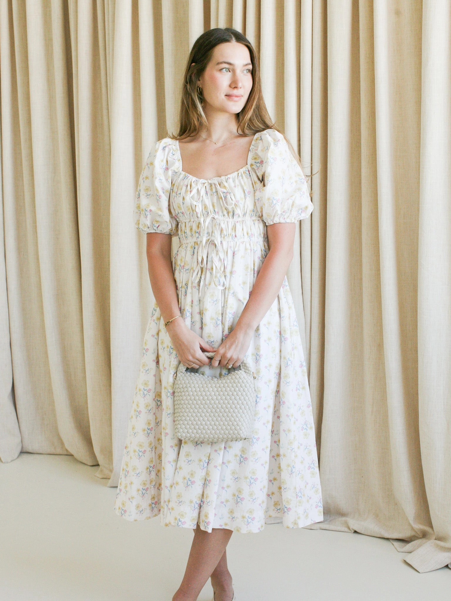 Anytime Fit Libby Floral Midi Dress
