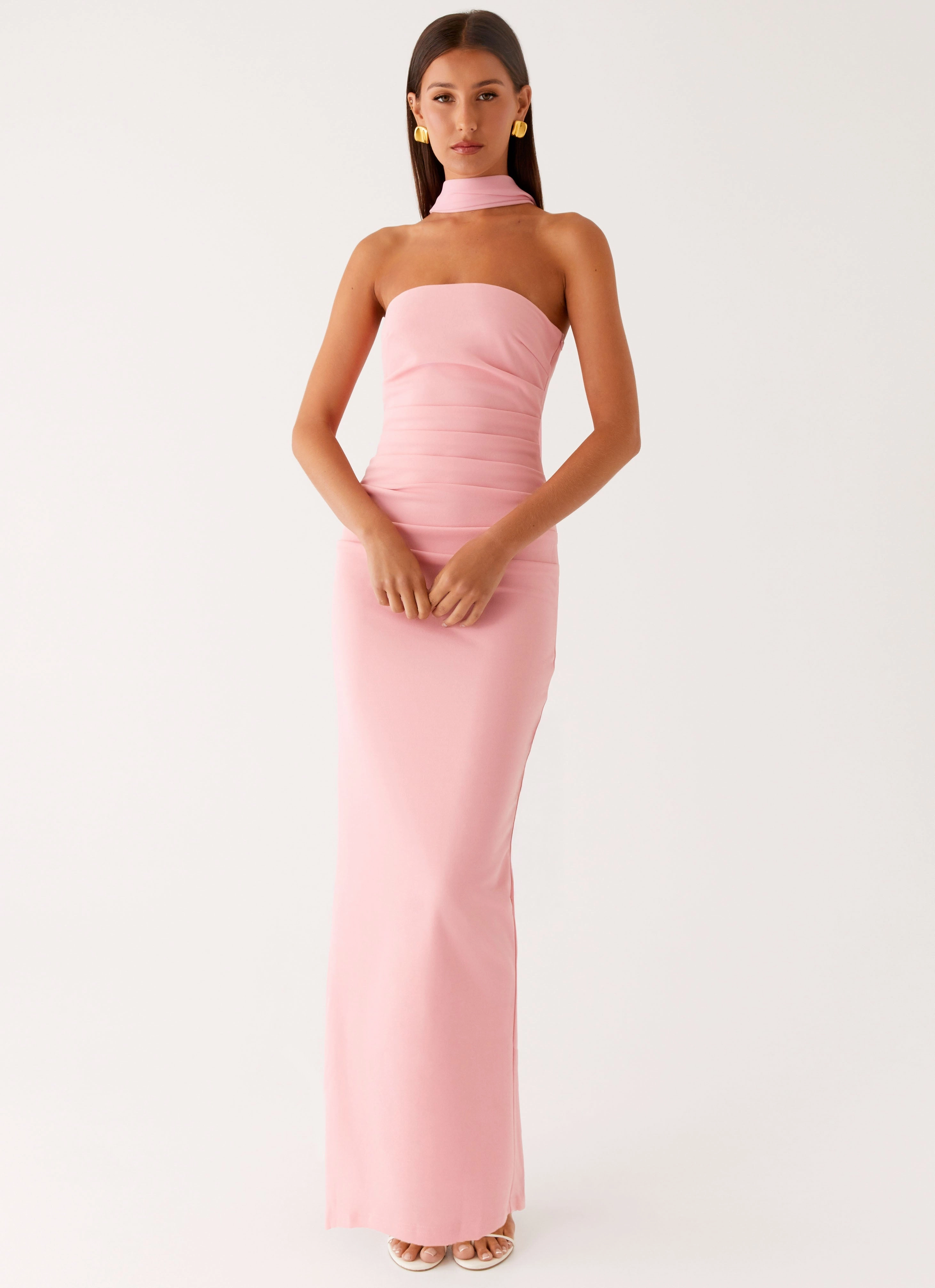 Garden Fresh Vintage Style Libra Maxi Dress - Pink