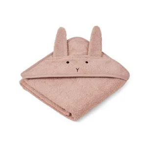 Liewood Albert Baby towel in rabbit dusty rose