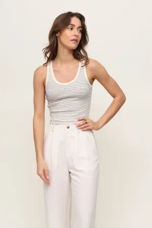 Thermal Insulation Blondie Stripe Rib Tank