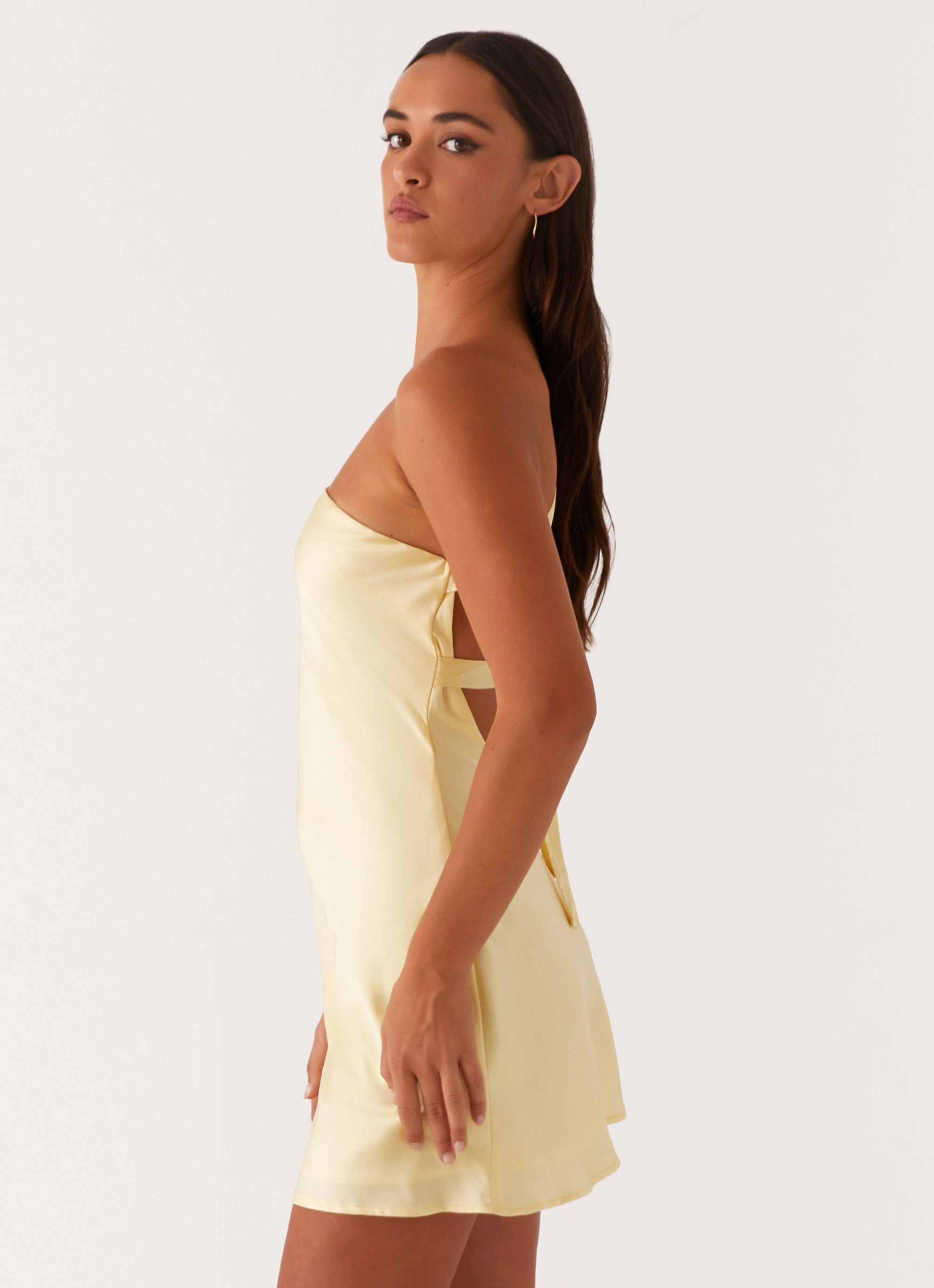 Lights Out Mini Dress - Yellow Smart Edge Functional Detail