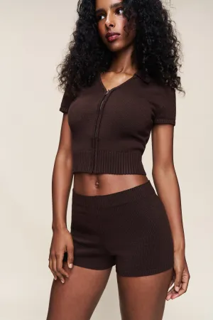 Calesia Zip Up Top Casual Sweater RecycledBlend