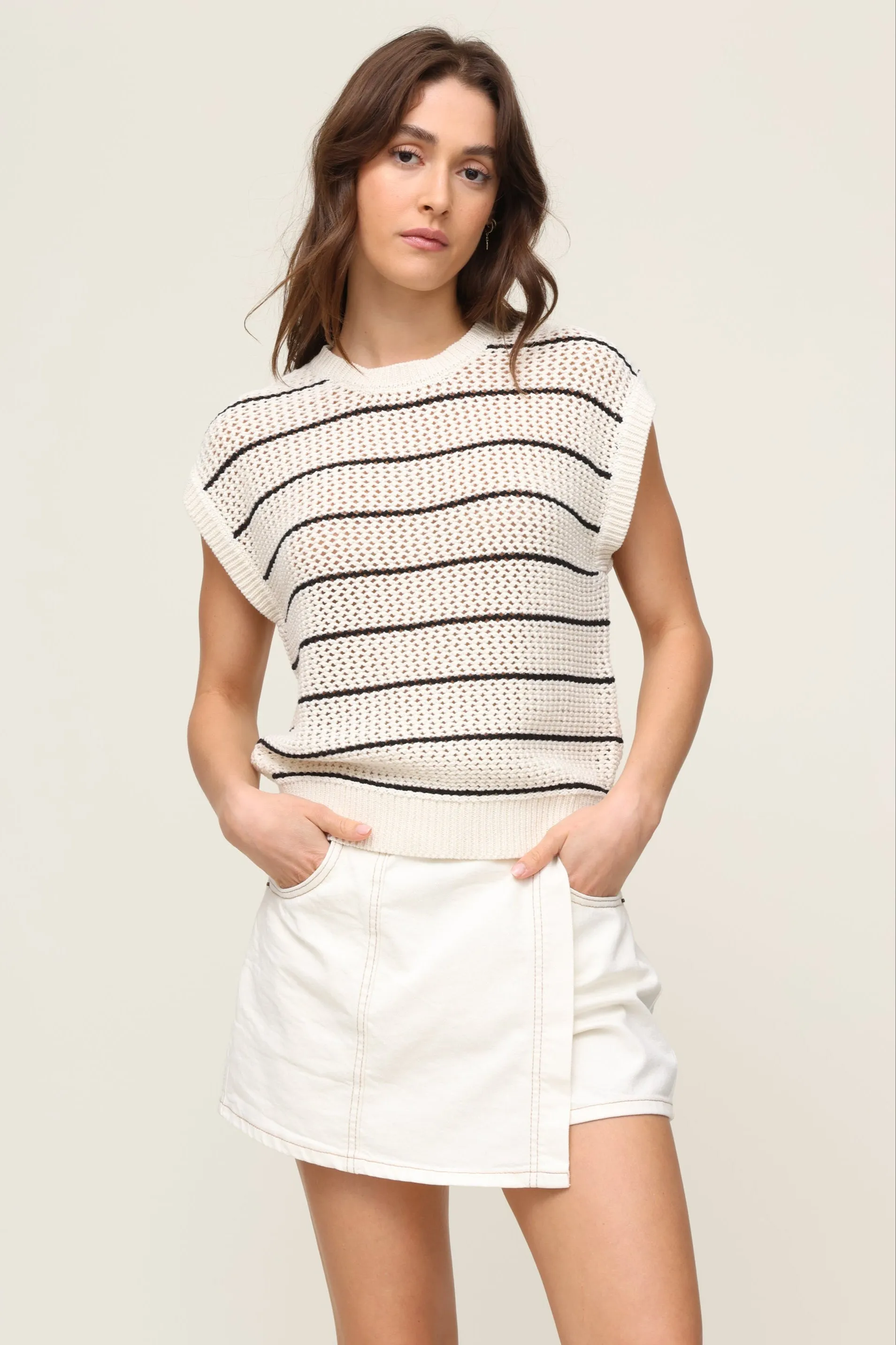 LowProfileDesign Reinforced Stress Points Ines Stripe Sweater