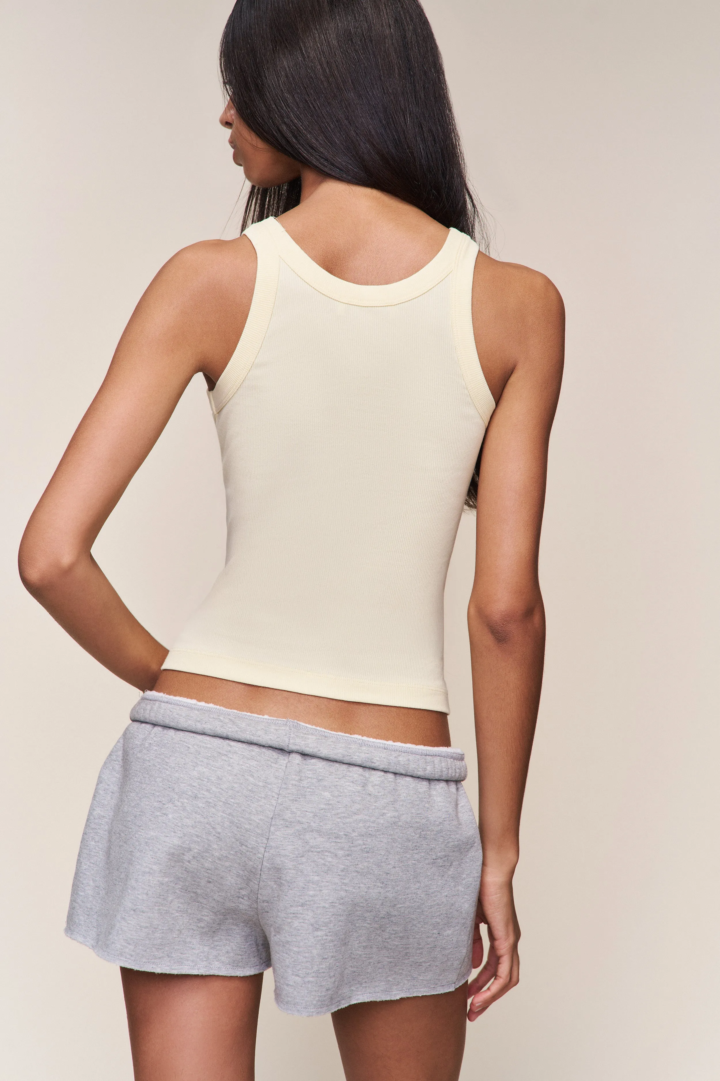 Stretch Fit Engineering NonChafingTrim Full Length Cotton Tank