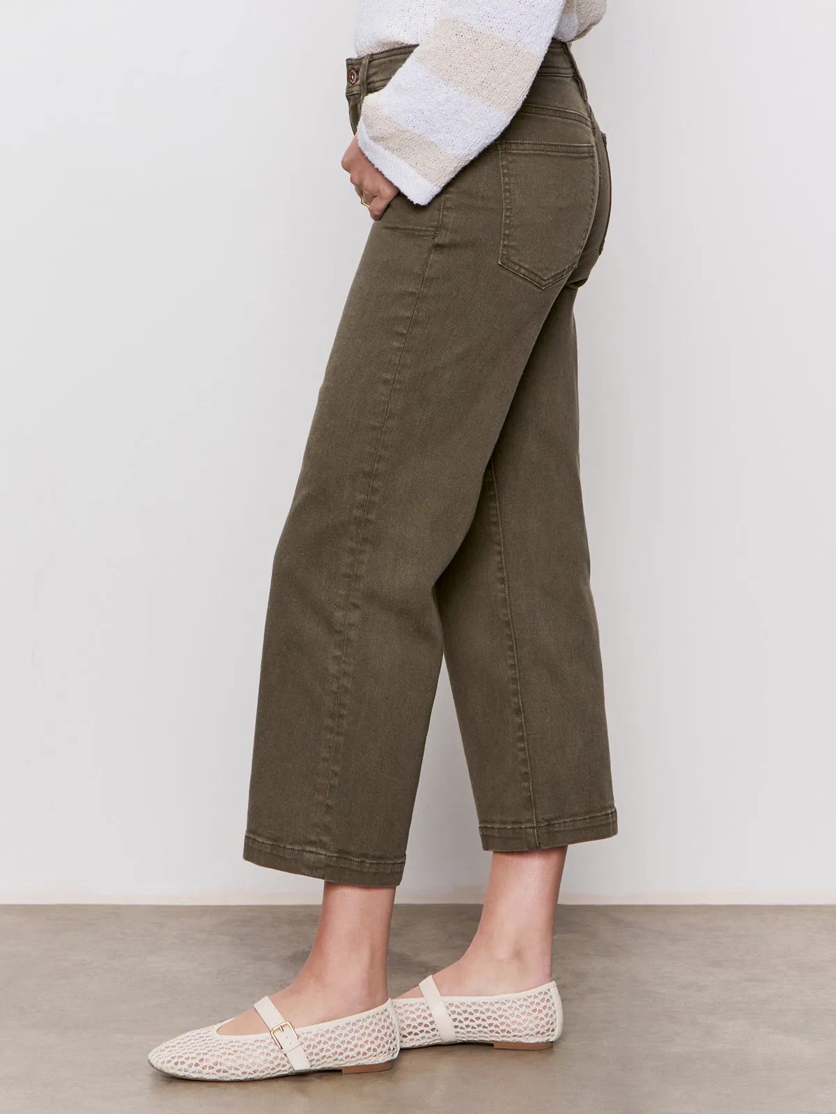 Ready For Action Breathable Wear Fit League Crop Jeans Fatigue