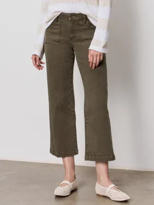 League Crop Jeans Fatigue Essential Waist Breathable Motion