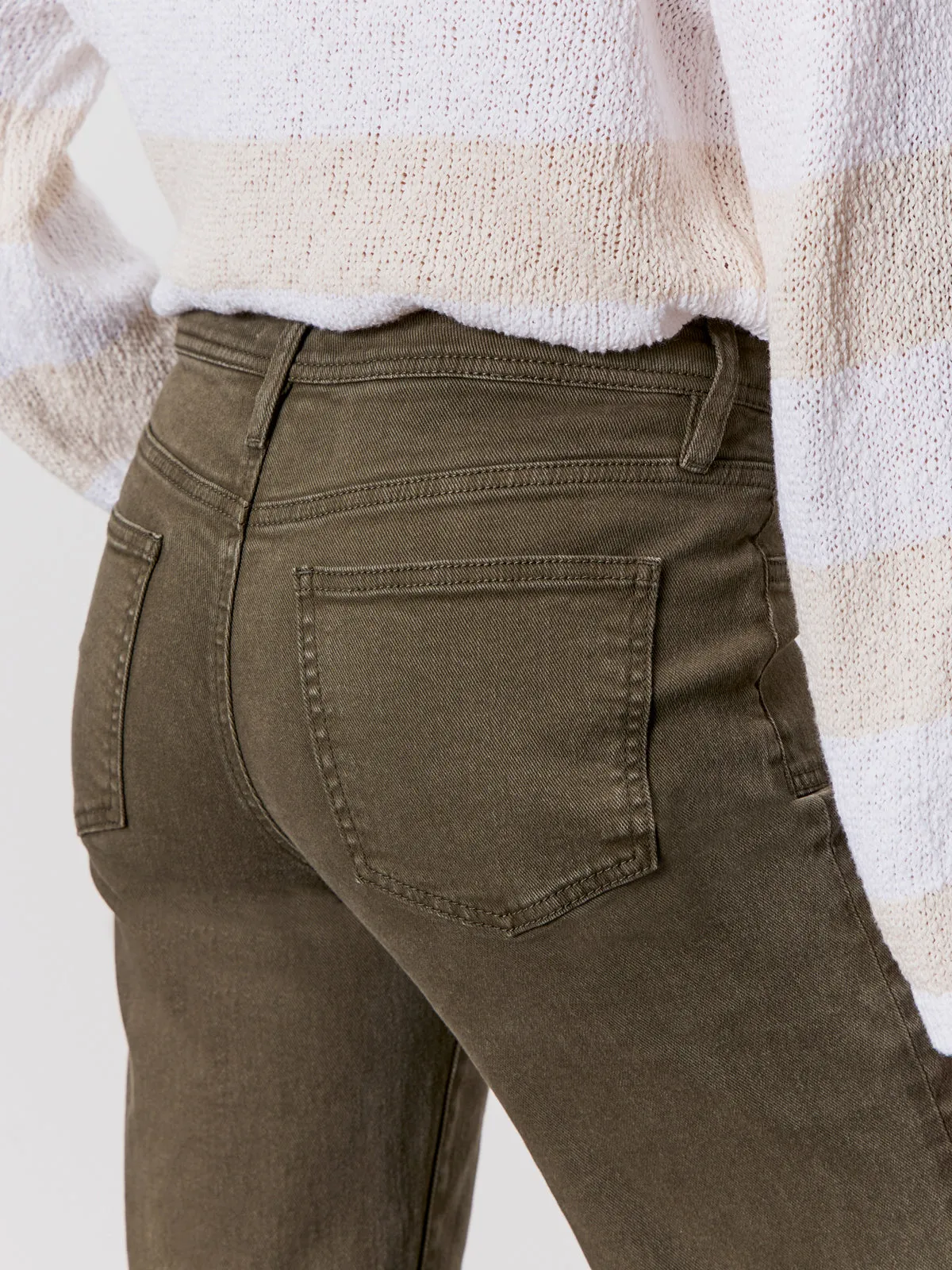 Smart Look League Crop Jeans Fatigue