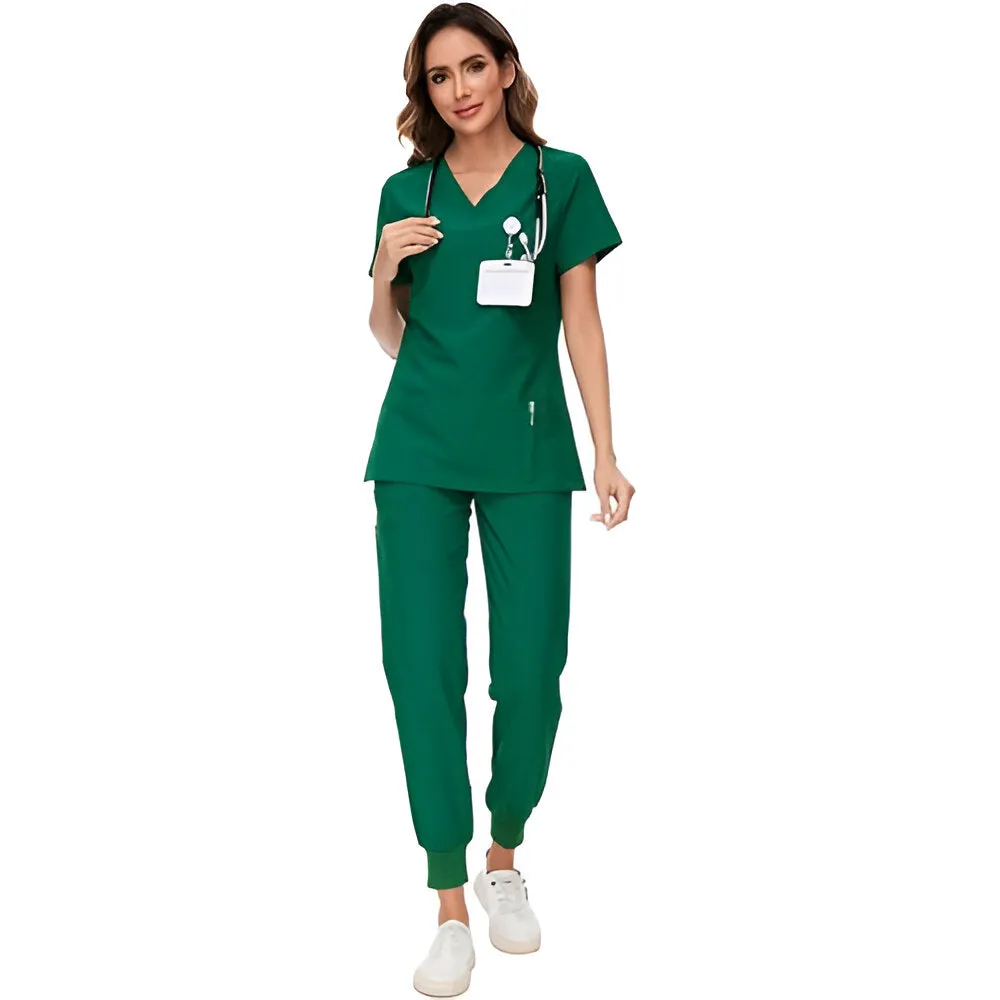Lightweight Scrub Suit With Jogger Pants