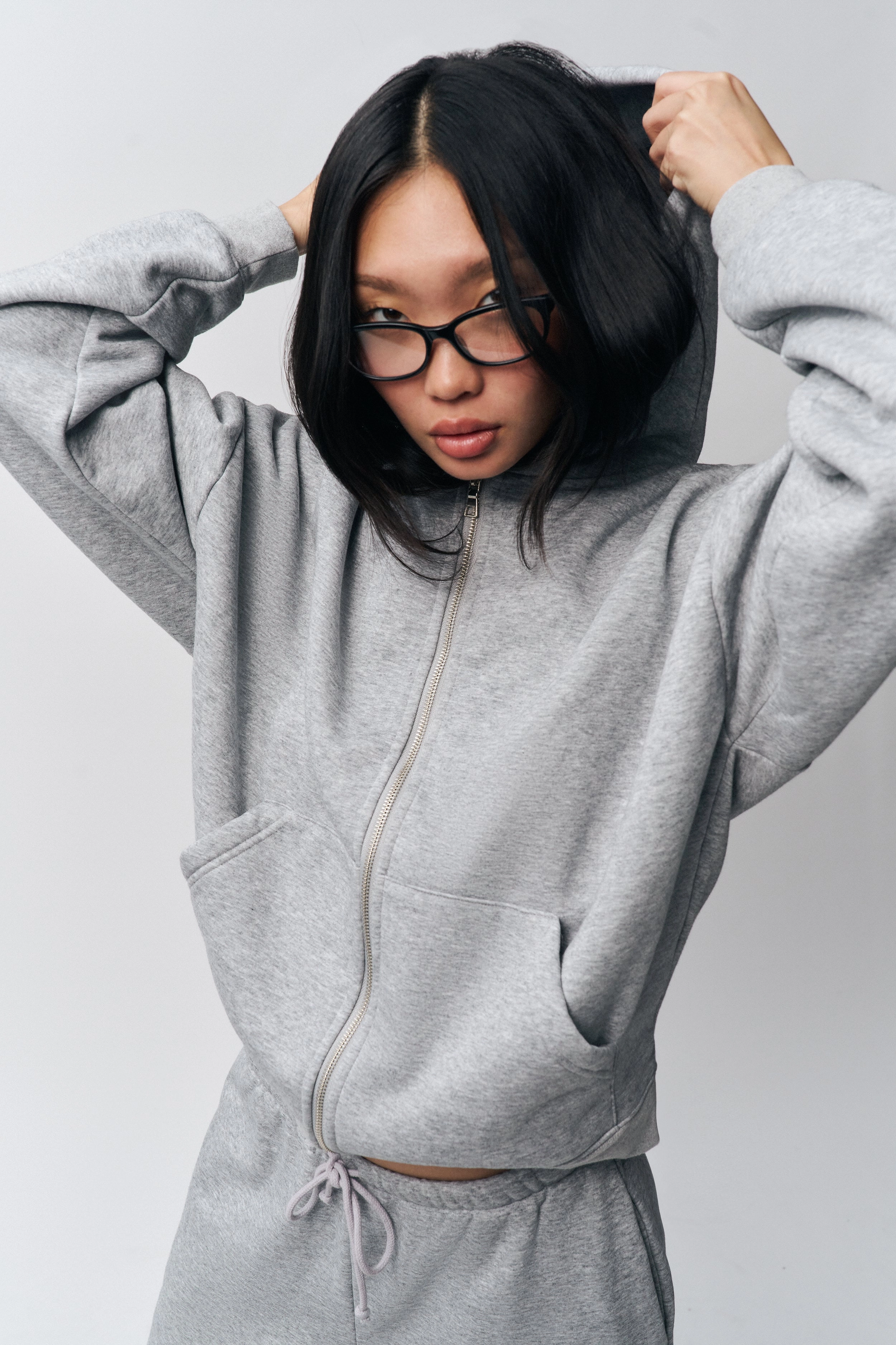 Zip Up Hoodie Soft touch finish