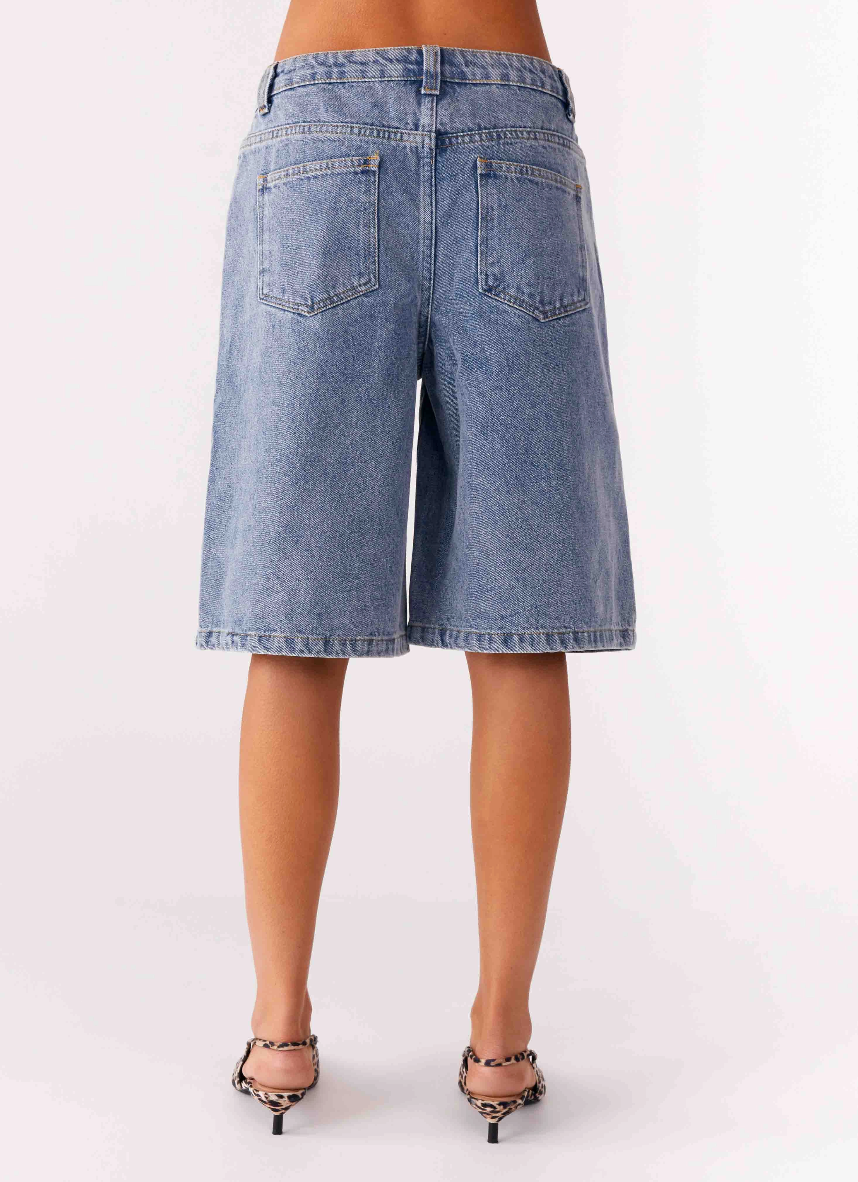 Orleans Denim Jorts - Blue Soft touch finish Seamless Integration