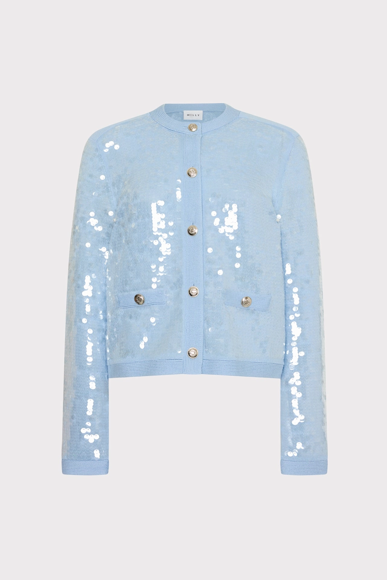 TemperatureRegulating Iman Sequin Knit Cardigan