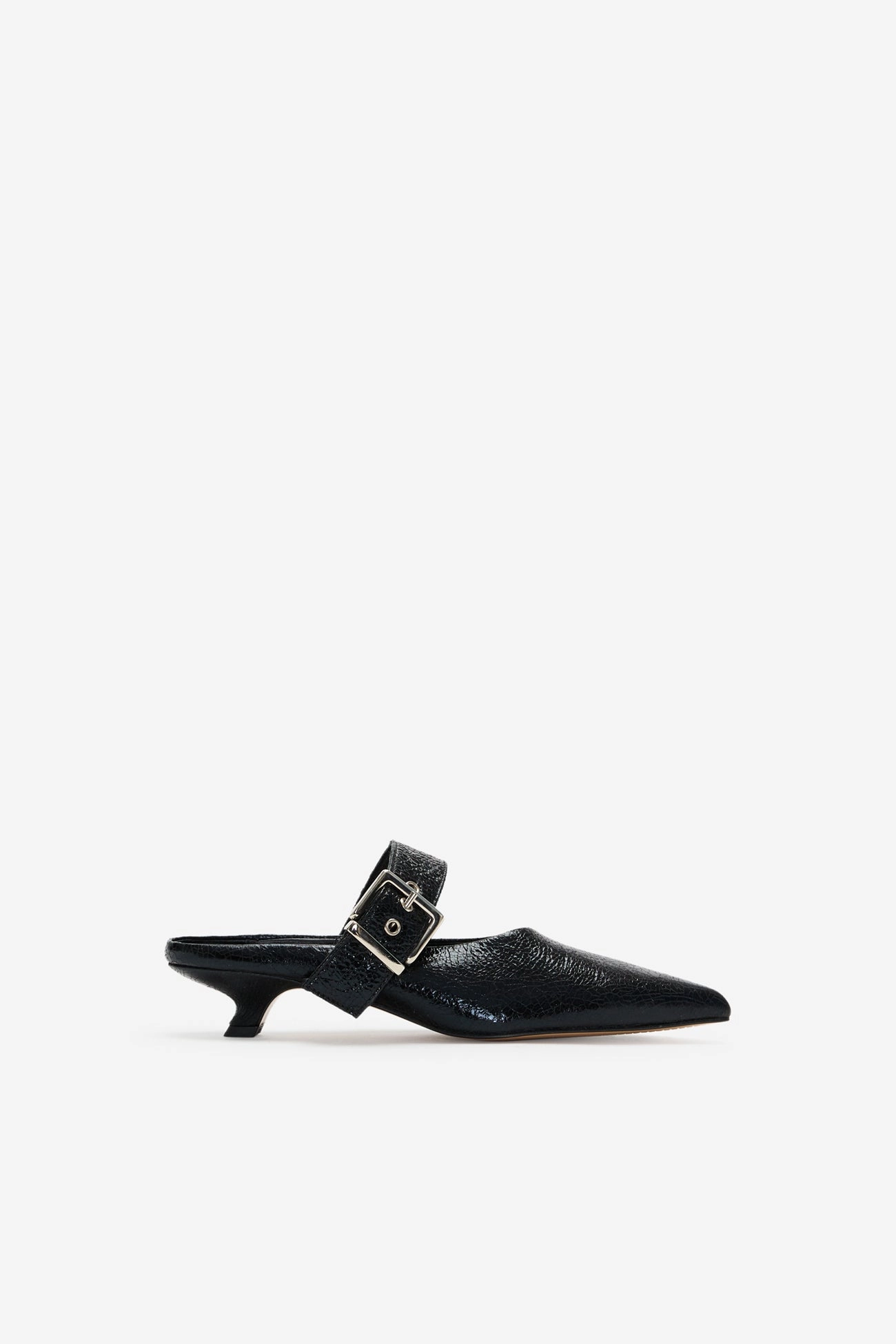 Interlock Knit Jett Buckle Mules