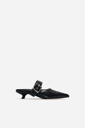 Jett Buckle Mules Slim Fit Shirt Yarn Dye Stripe