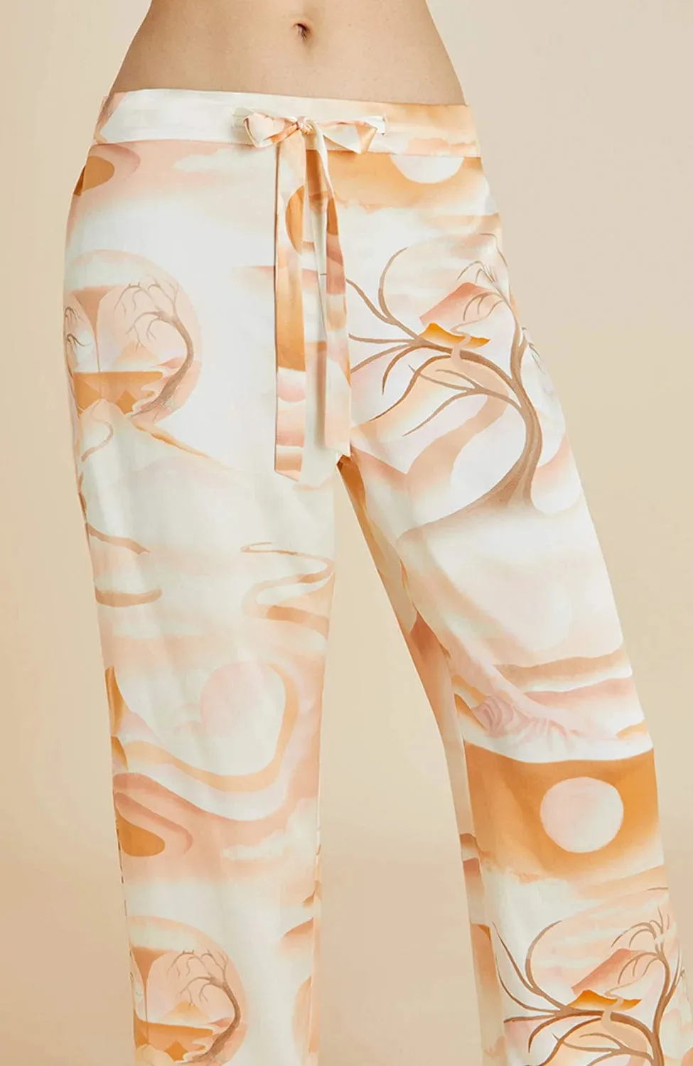 Lila Quartz Silk Pajama Set