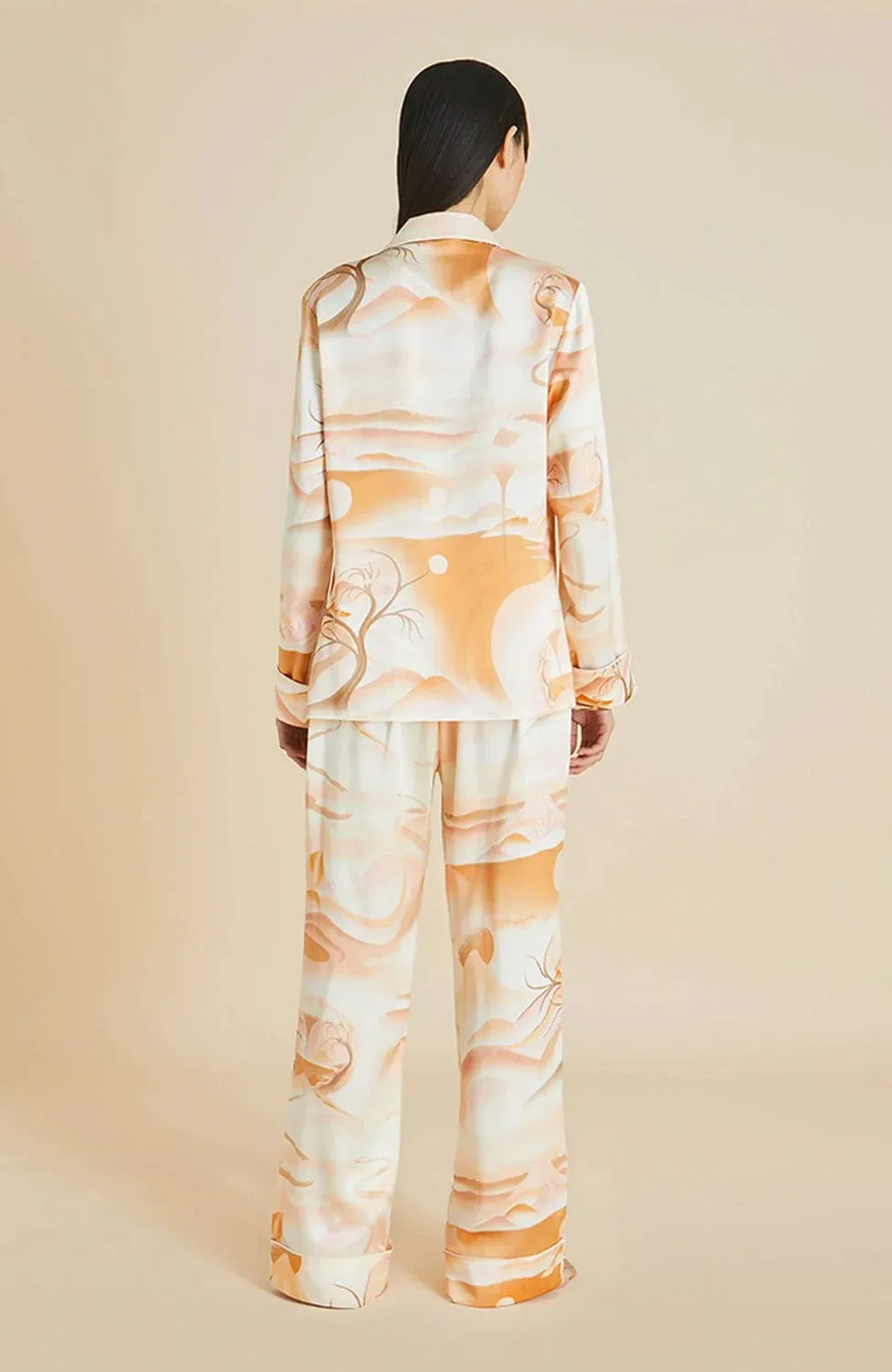 Lila Quartz Silk Pajama Set