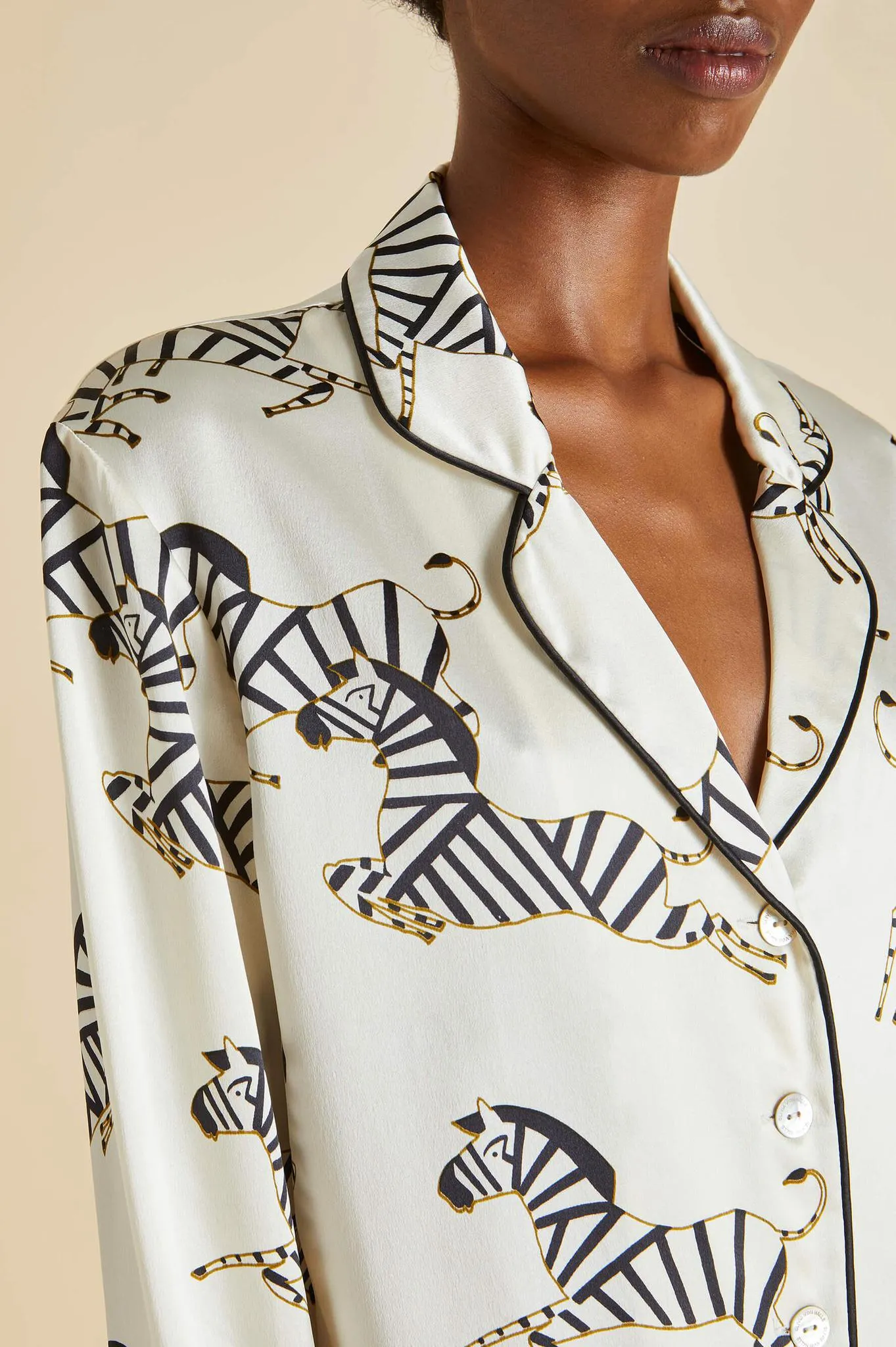 Lila Zebedee silk pajama set