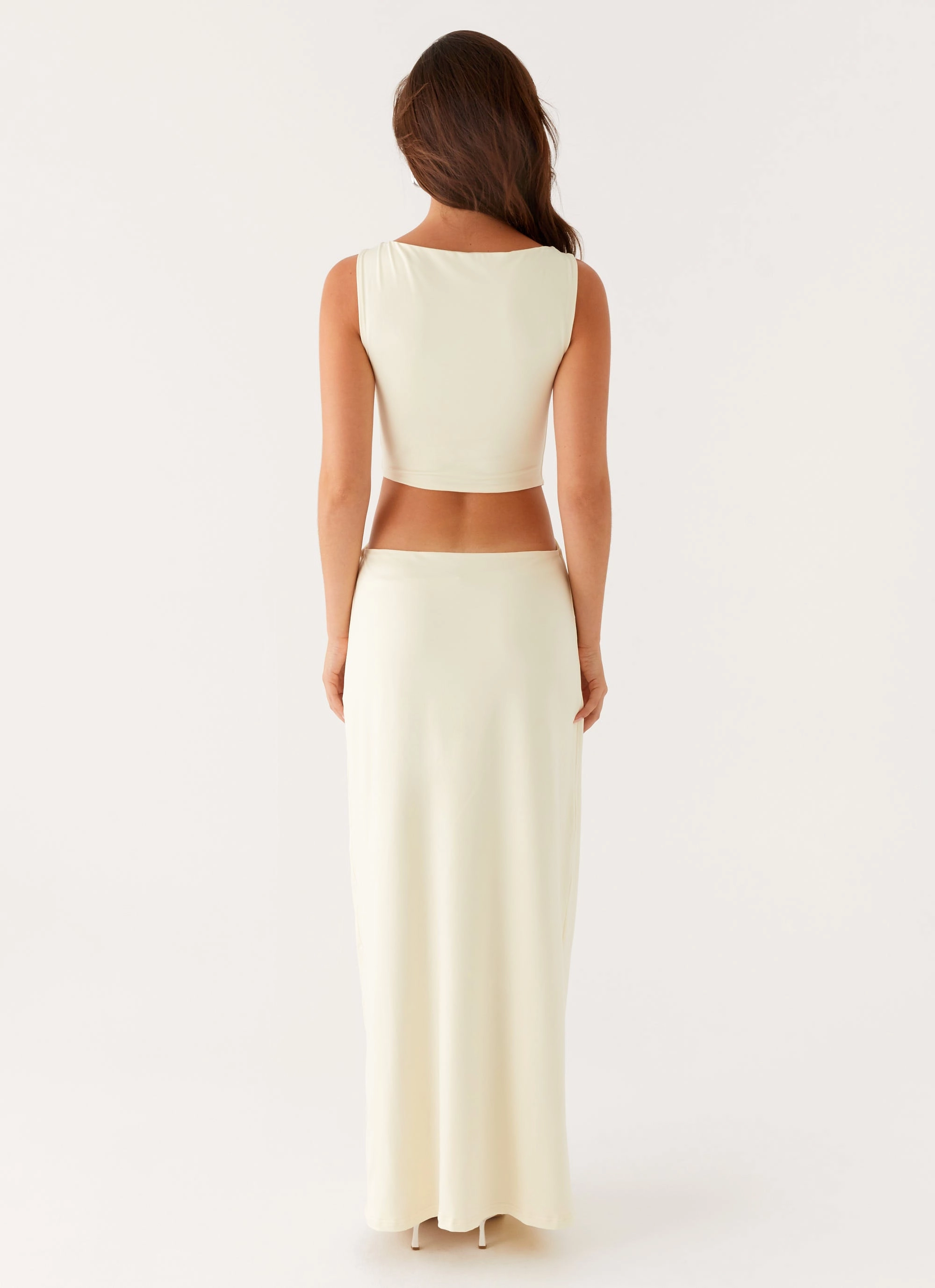 Soft Volume Essential Layer Lilabelle Twist Maxi Dress - Yellow