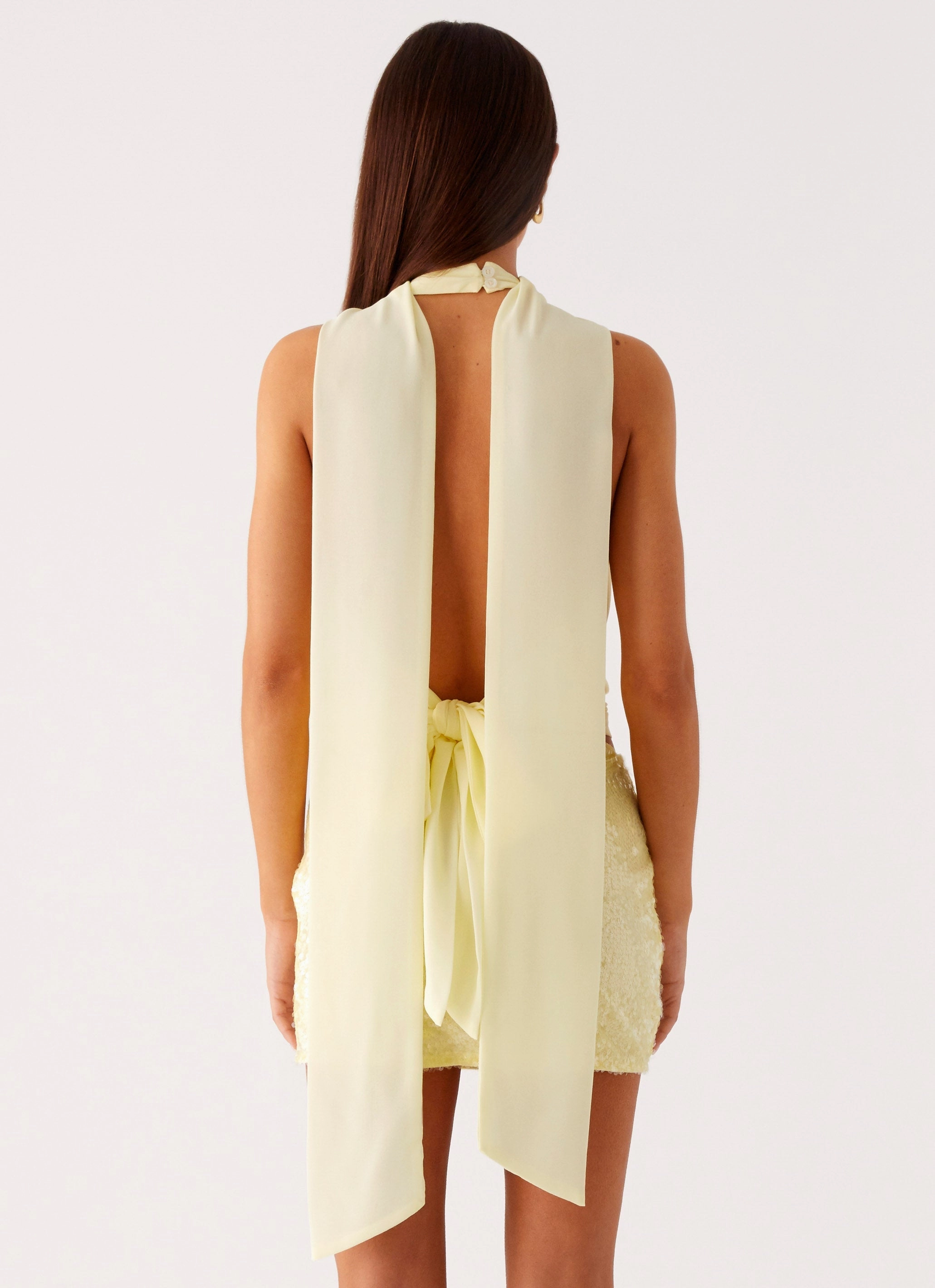 Lilo Scarf Top - Yellow FlexibleSole Elegant Blouse