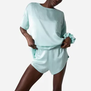 Limited Edition Washable Silk Tee & Scrunchie Set