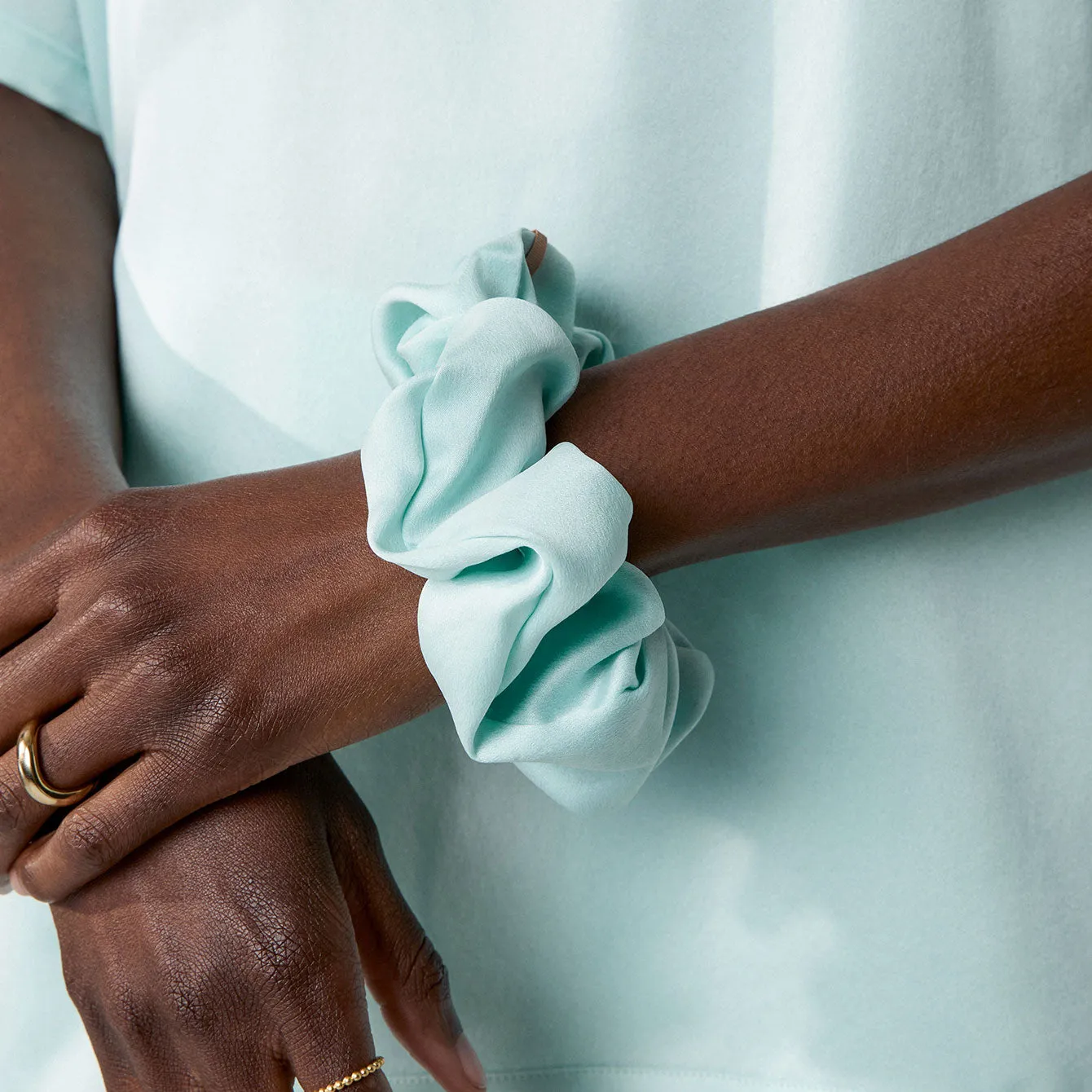Limited Edition Washable Silk Tee & Scrunchie Set