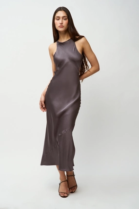 Lina Midi Dress Crinkle Effect