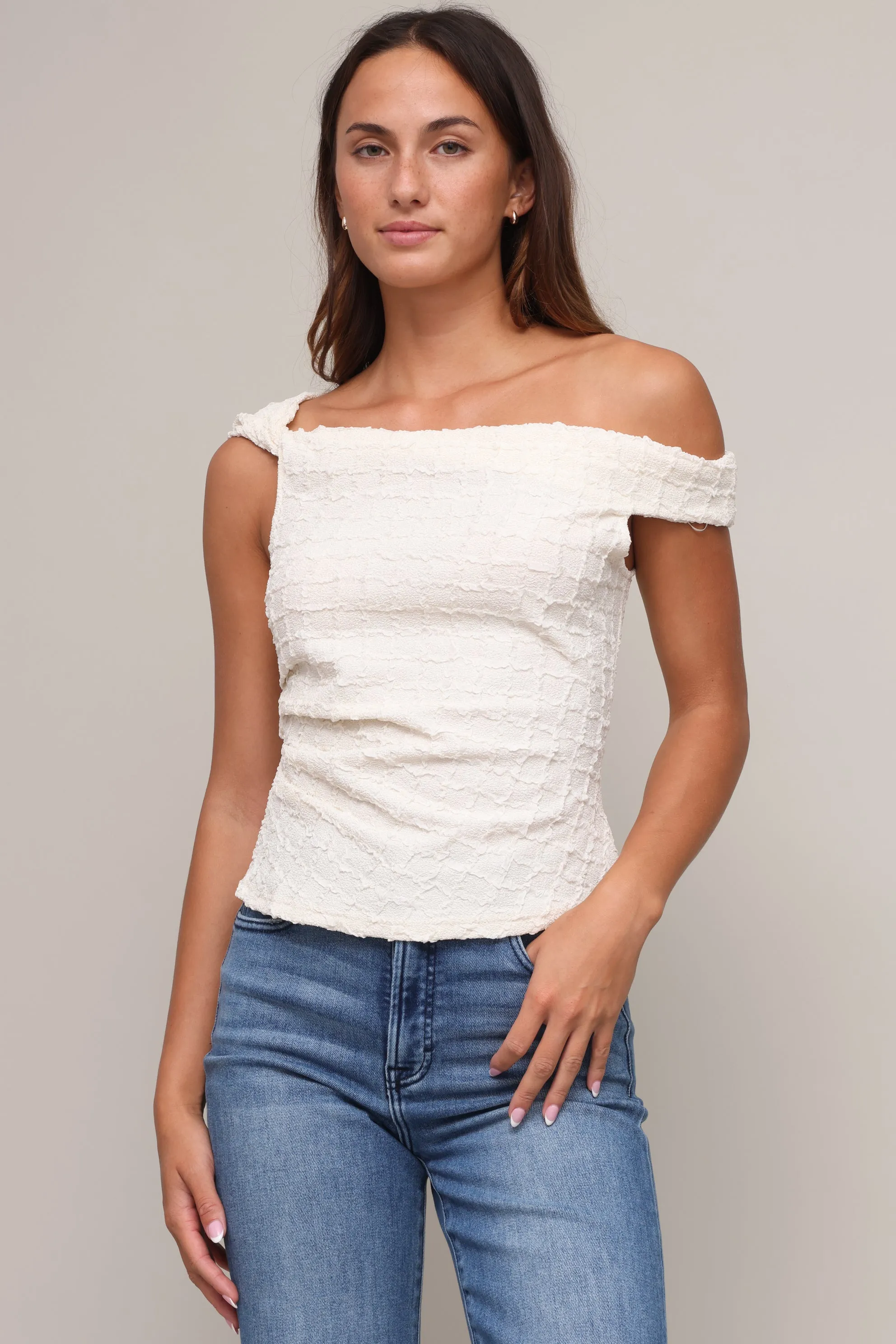 Lindy Top Soft Touch Fabric ConvertibleSleeves