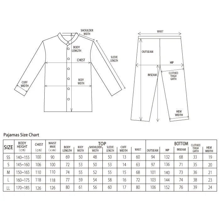 Linen Pajamas Set [Suirajofu Linen]