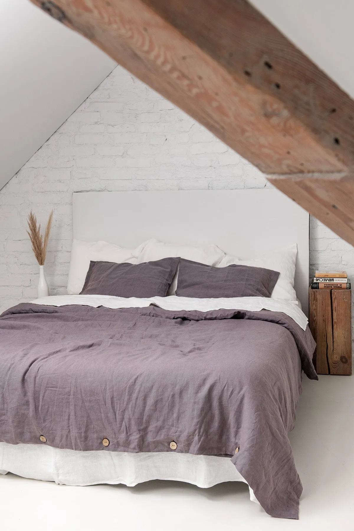 Linen sheets set in Dusty Lavender