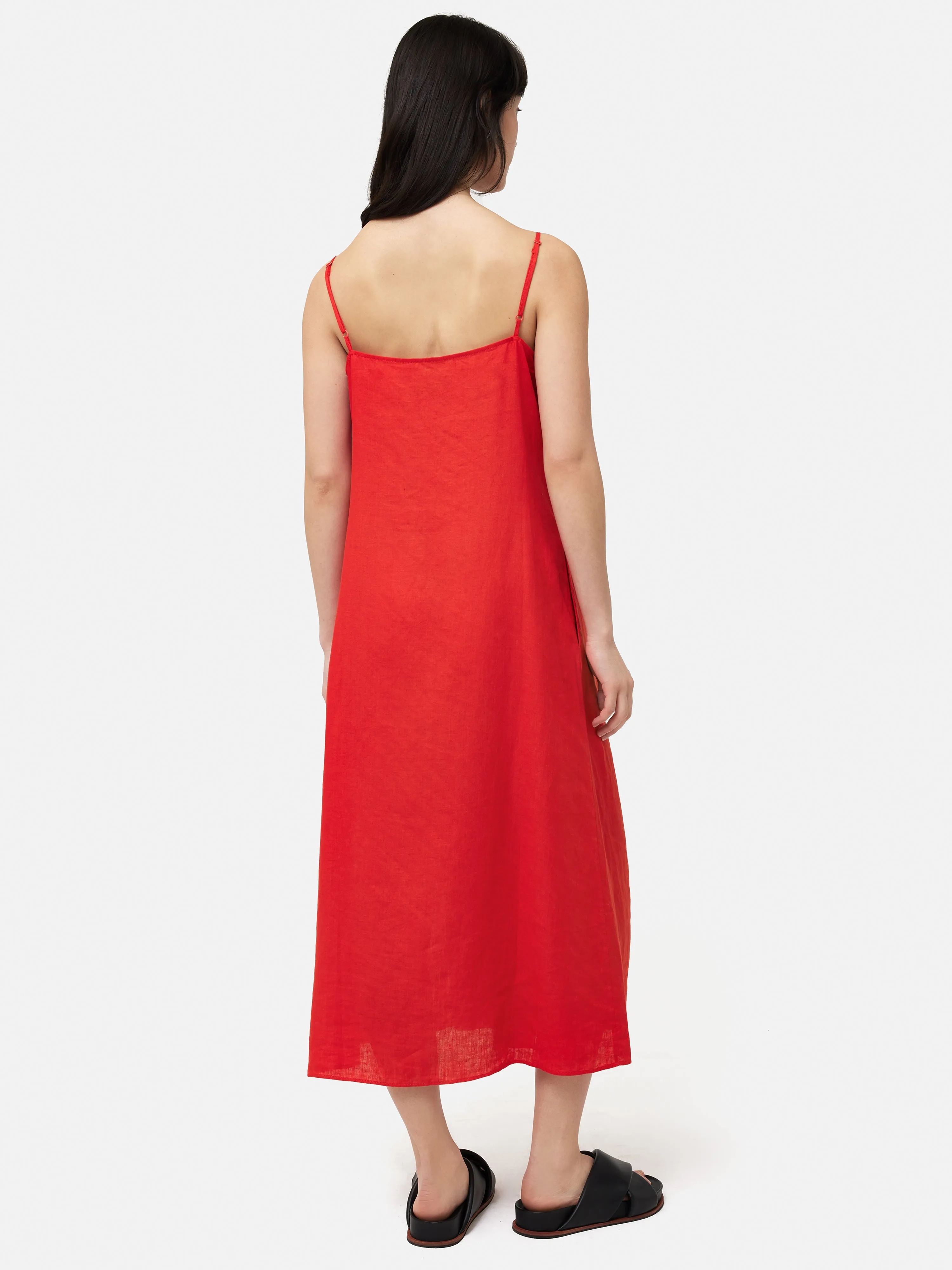 Linen Sundress | Red