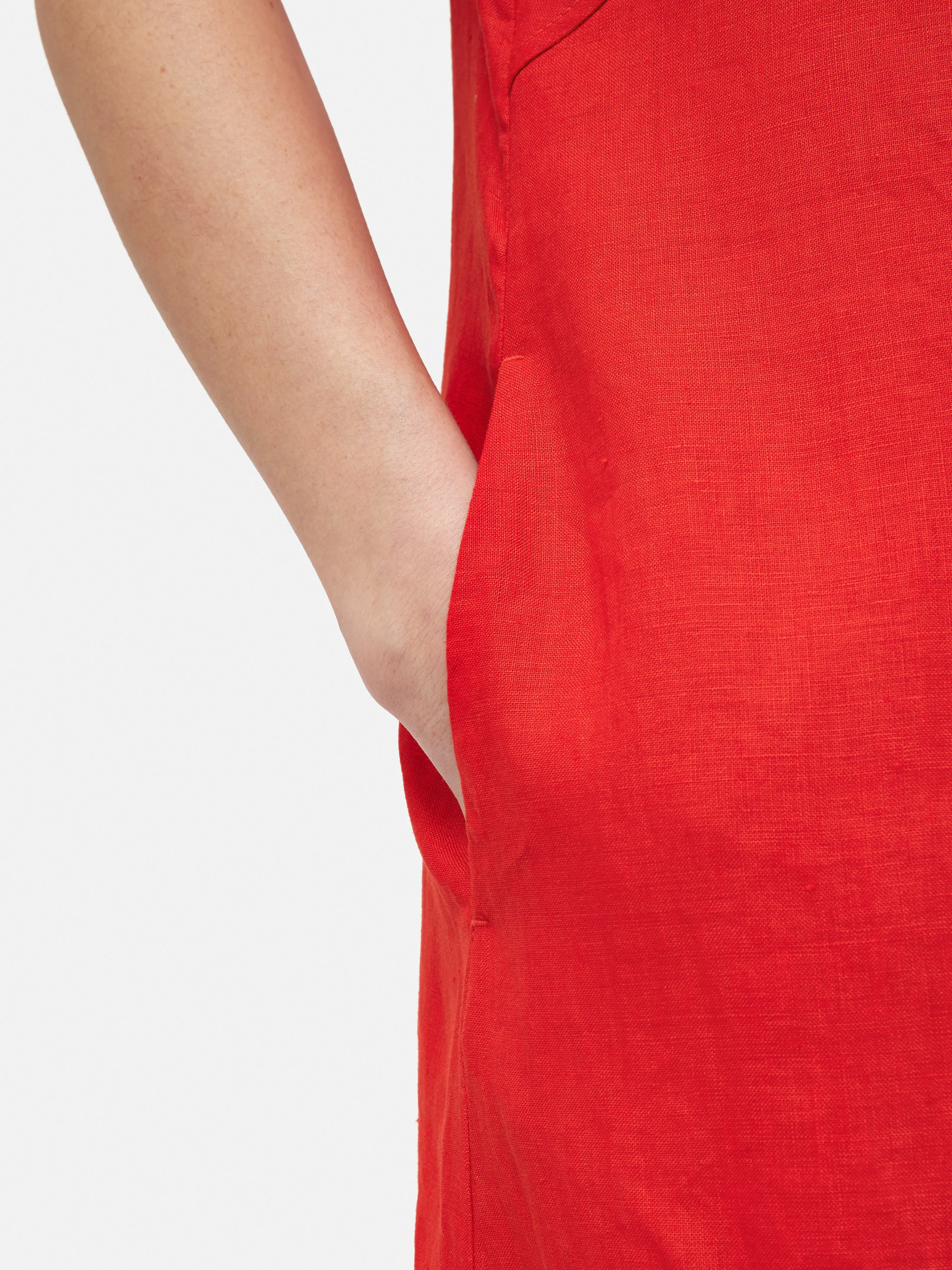 Linen Sundress | Red