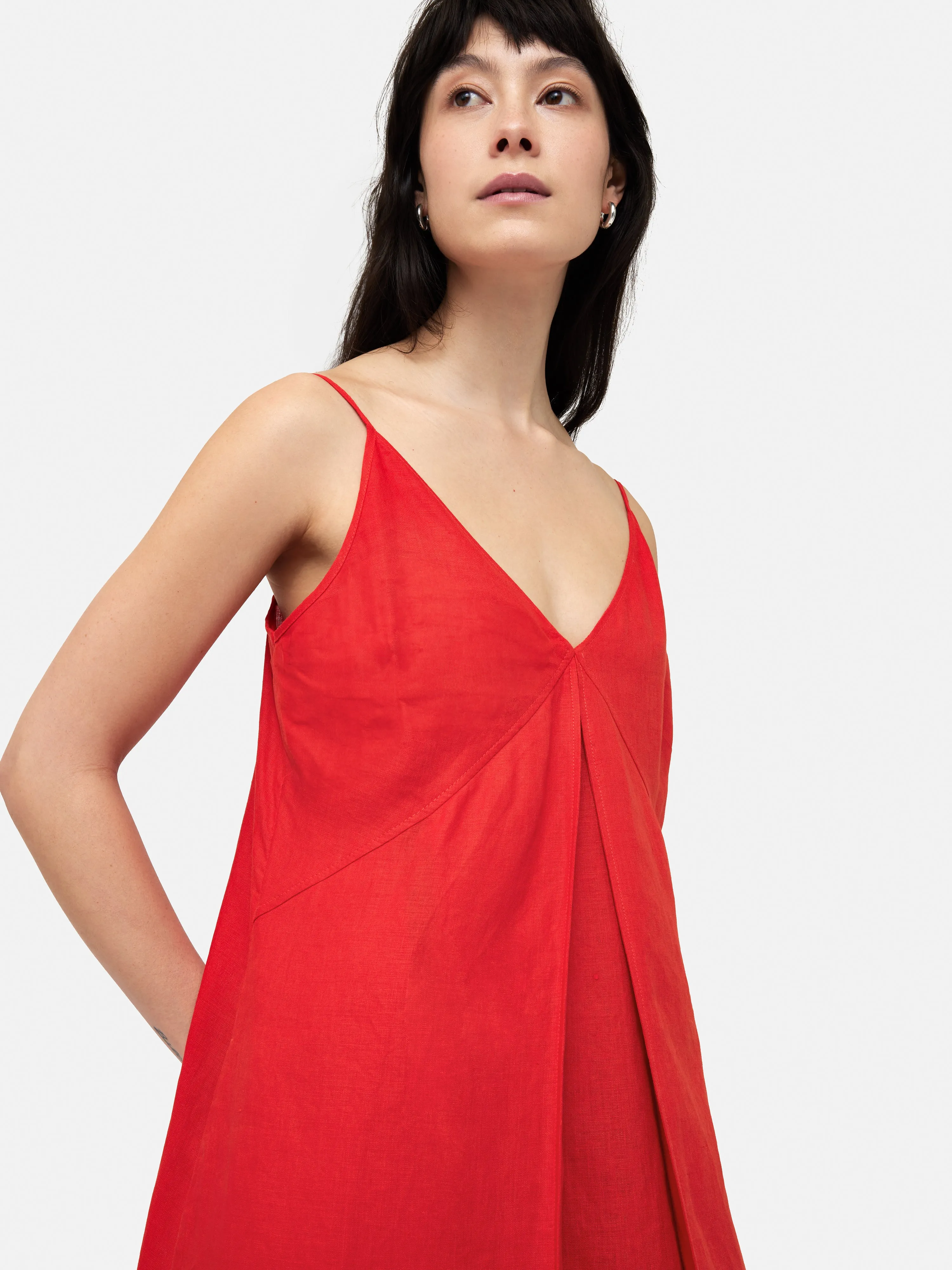 Linen Sundress | Red