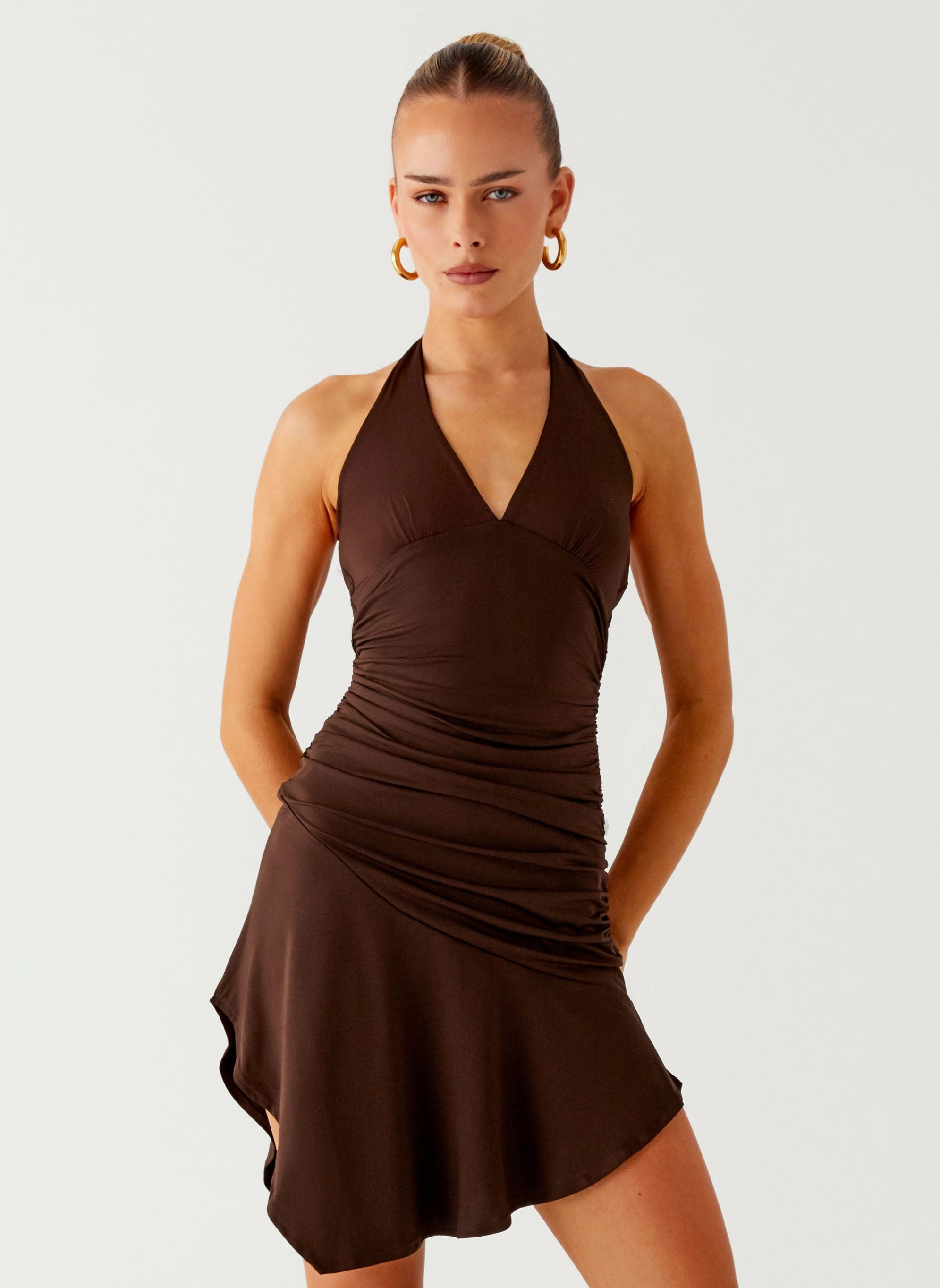 Colt Mini Dress - Chocolate Natural Fit