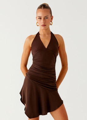 Colt Mini Dress - Chocolate Natural Fit