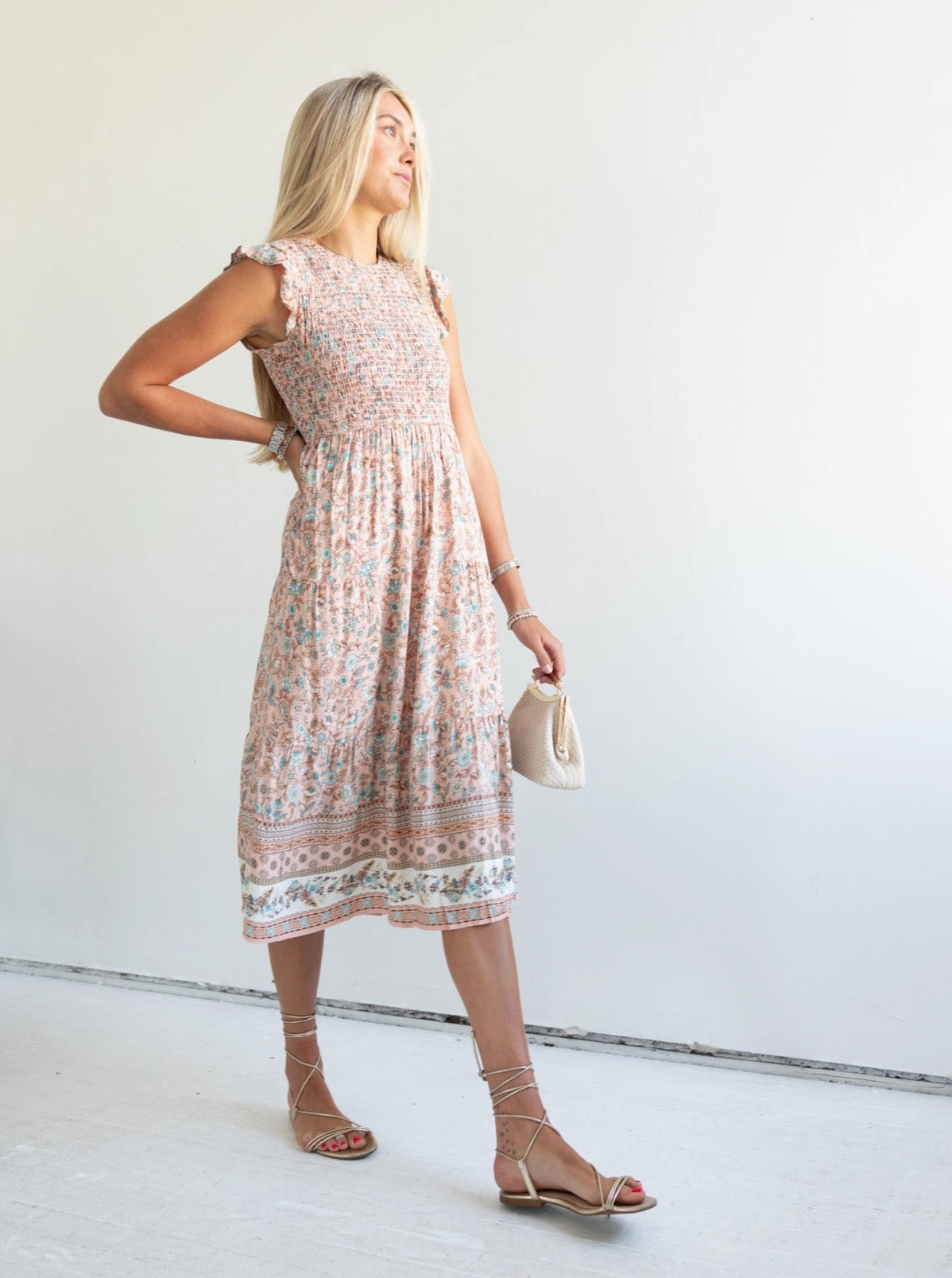 Fresh Flow Clean Outfit Norah Smocked Dress