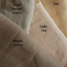 Linen Skirt in Earth Tones Neutral Look Flowy Drape