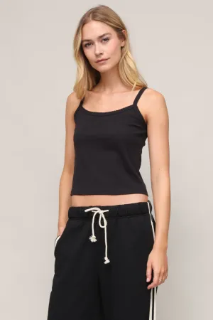 Lines Scalloped Edge Tank Light Deflection Fabric