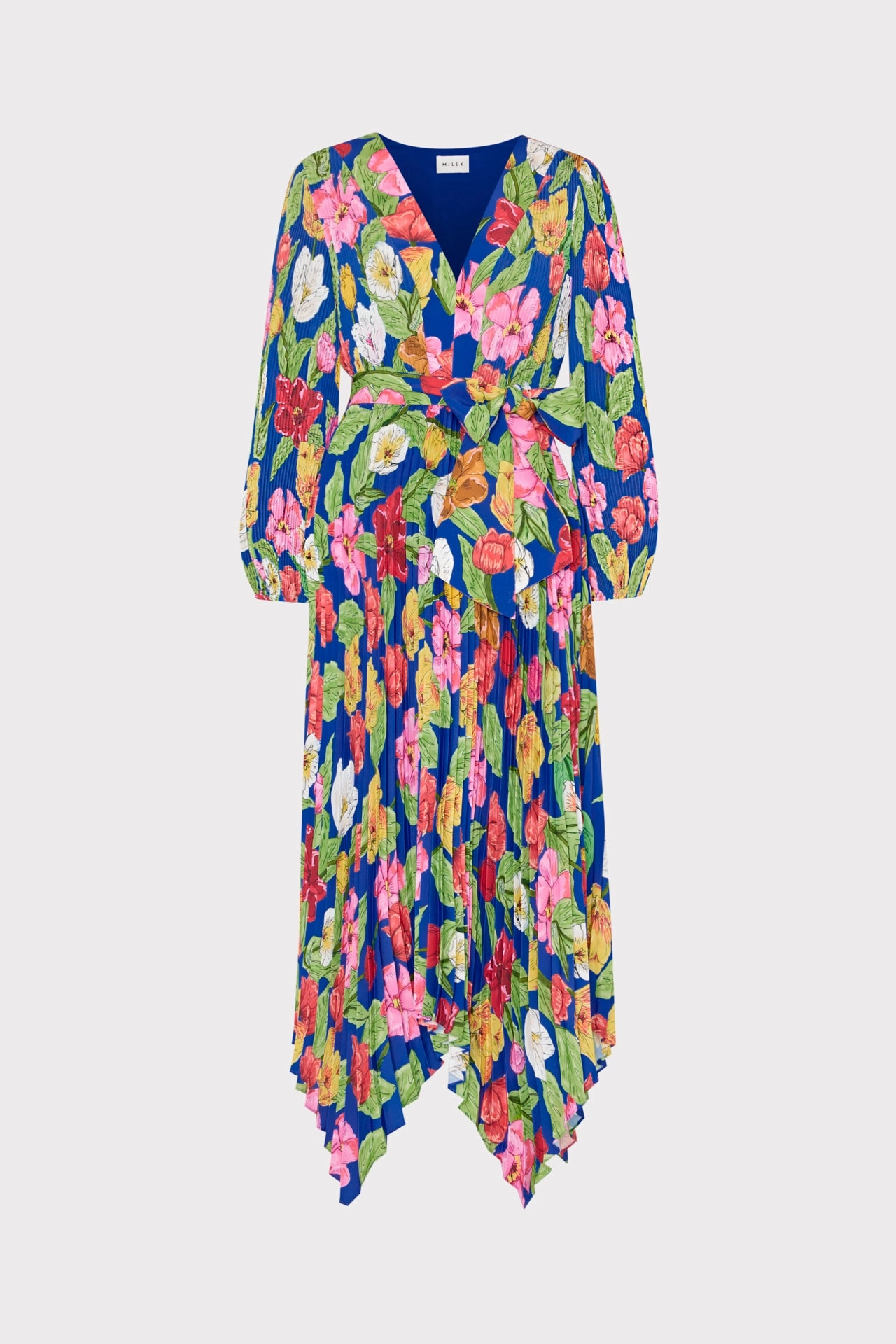 Bow-Detail Easy Match Liora Tulip Rosette Pleated Dress