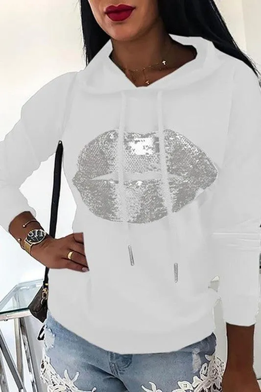 Lip Hooded Sweatshirt