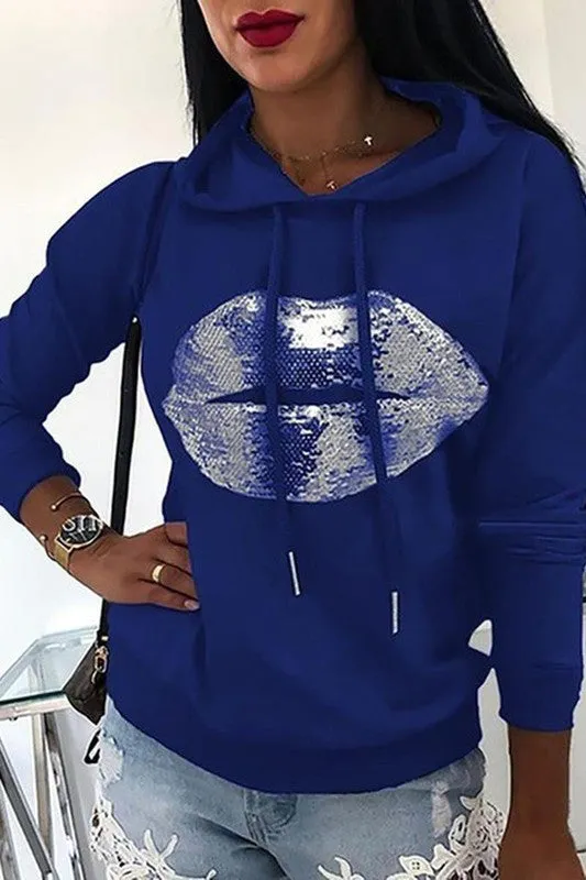 Lip Hooded Sweatshirt
