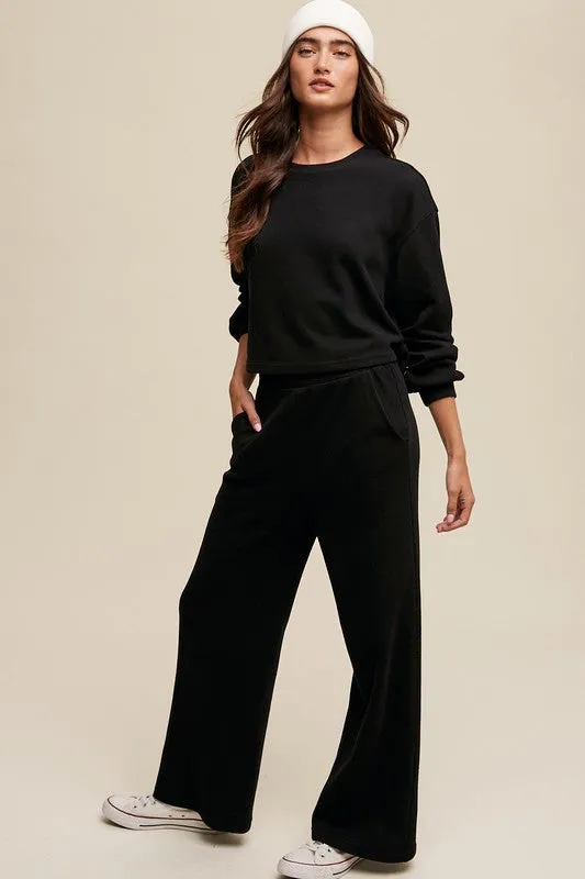 Listicle Athleisure Two Piece Soft Knit Lounge Set